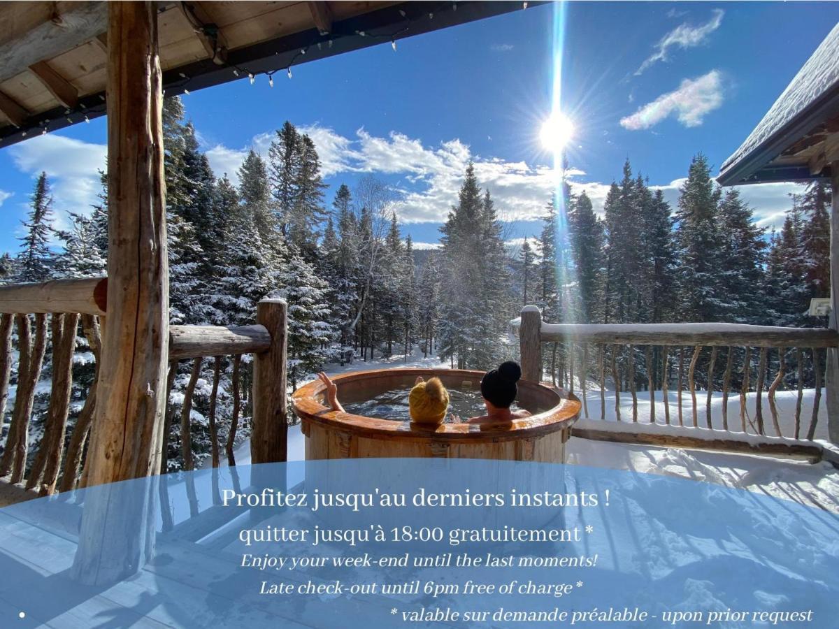 HUSKY - Chalets de Moh - Jacuzzi La Malbaie Exterior foto